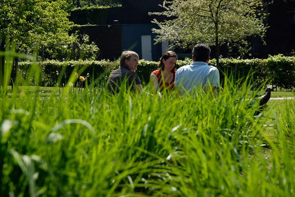 Kloostertuin met groepje (large)
