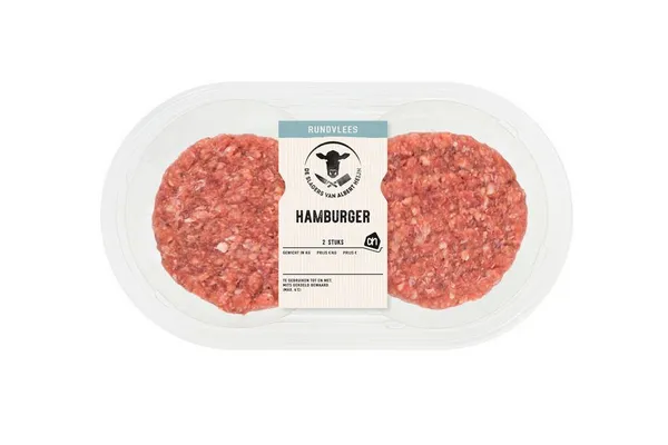 ah runderhamburger 2 stuks