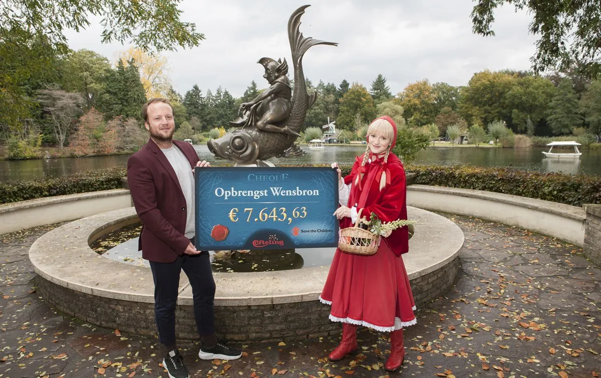 donatie efteling save the children martijn majoewsky en roodkapje