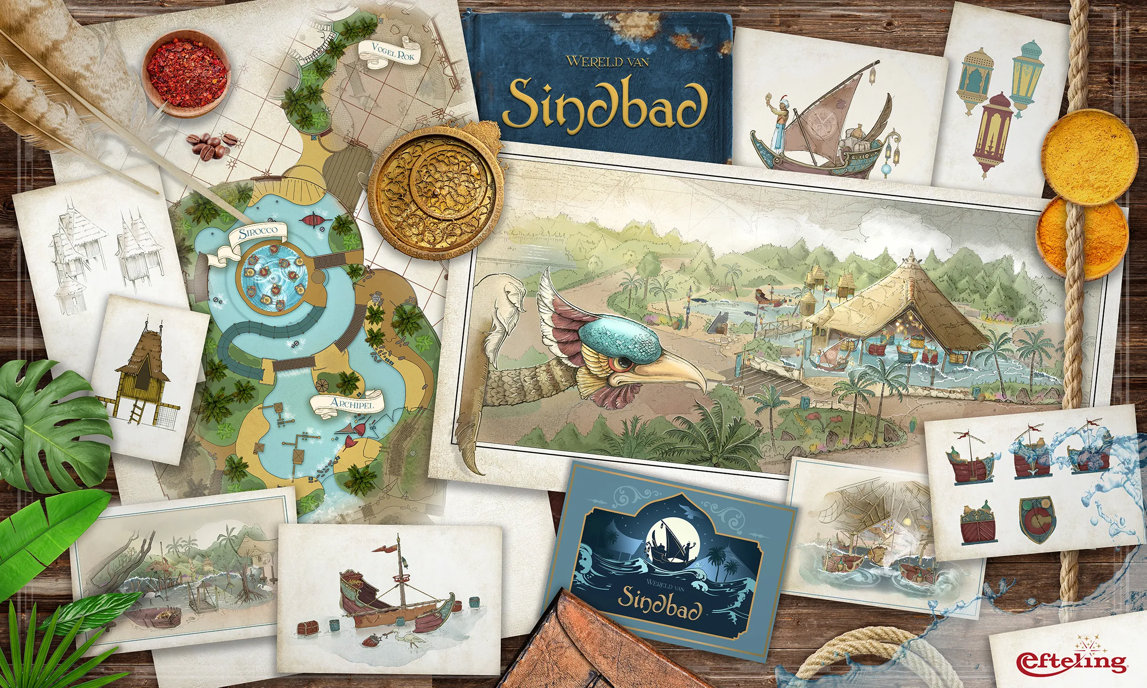 efteling moodboard wereld van sindbad