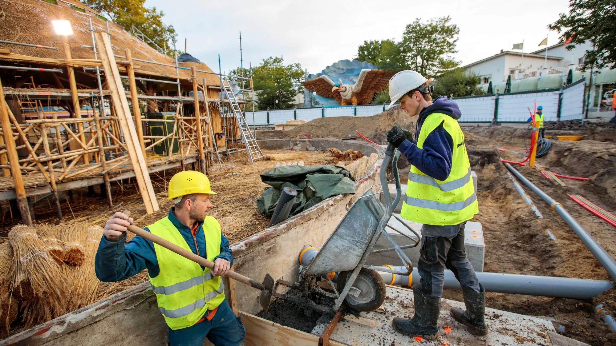 efteling wereld van sindbad beton storten