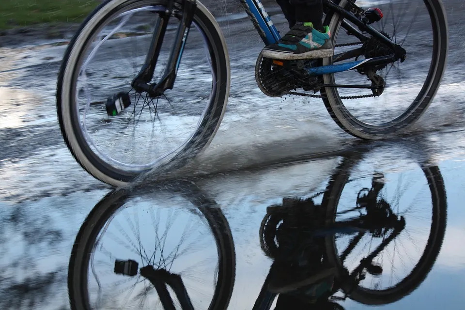 fietsen regen