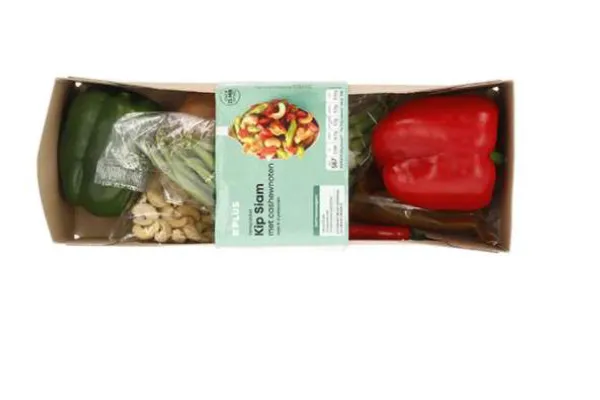 foto belangrijke veiligheidswaarschuwing plus verspakket kip siam