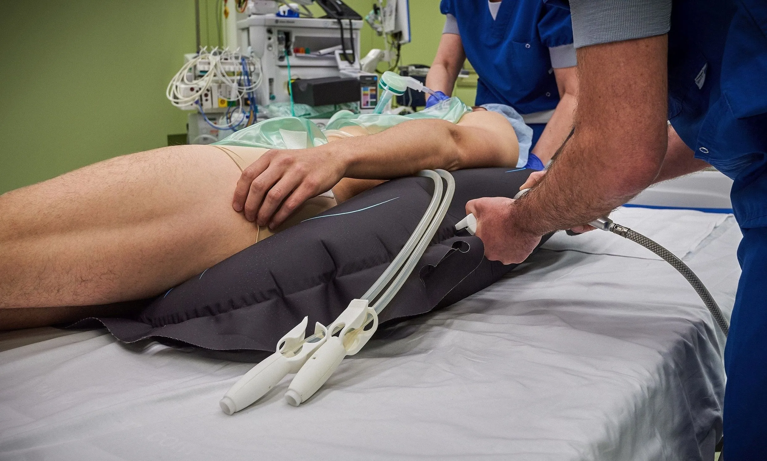 patient met luchtkussen