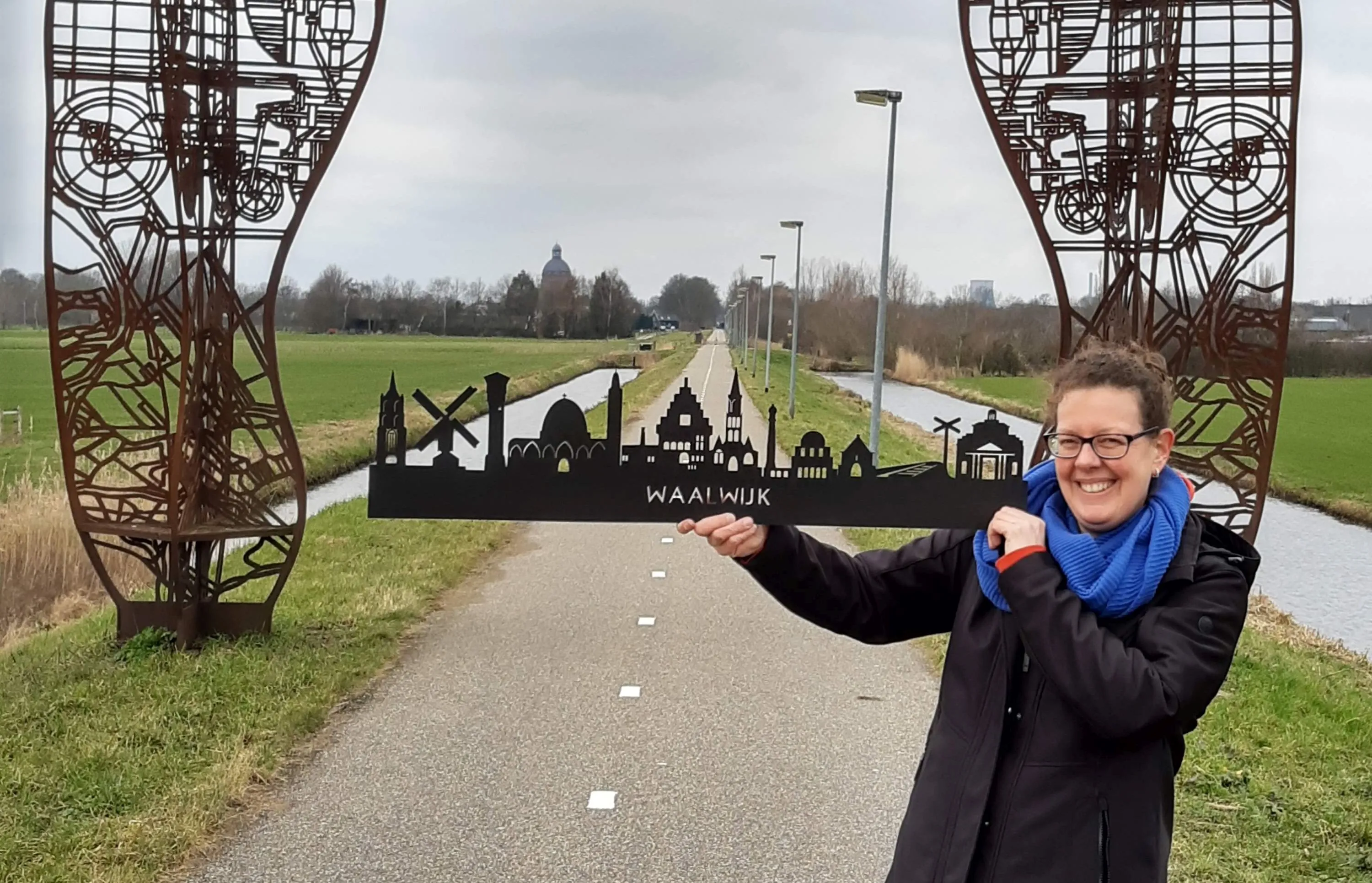 presentatie foto halve zolen fietspada