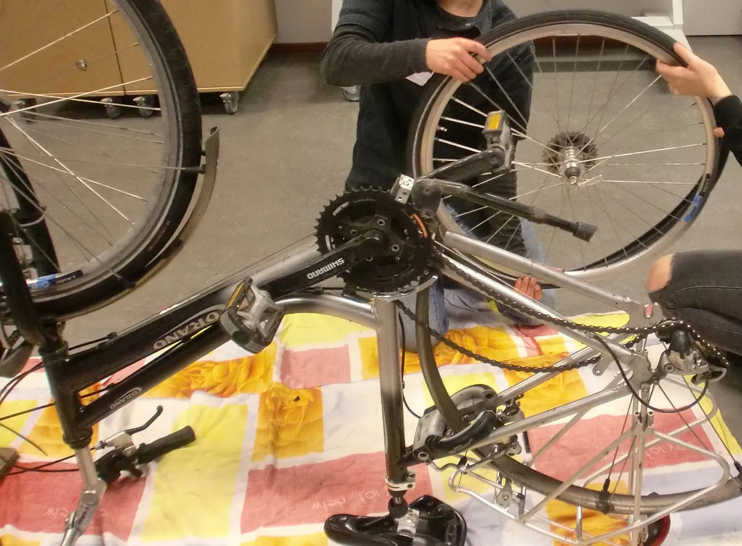 vervangen achterband