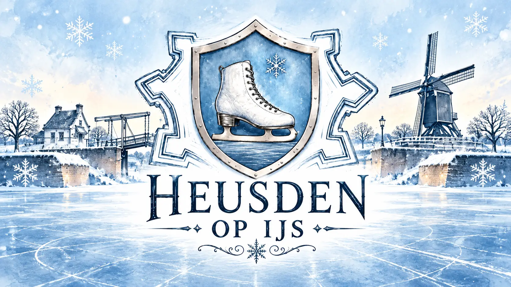 Heusden op IJs_ Winterse Schaatspracht