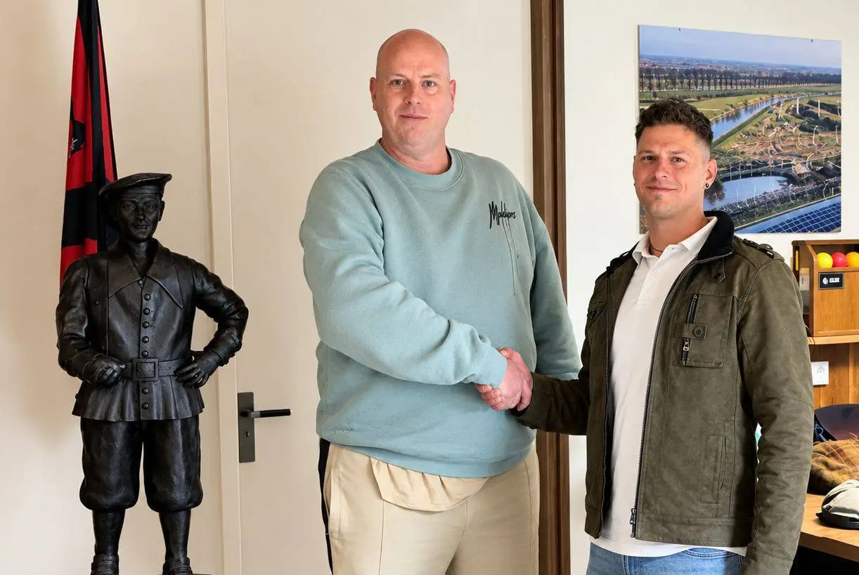 Nick (links) en Janis; winnaars van afsluiting buitenschietseizoen