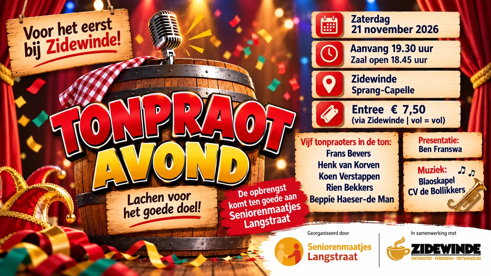 Tonpraotavond bij Zidewinde