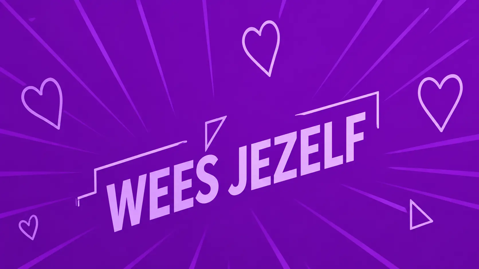 Wees jezelf in paarse stralen