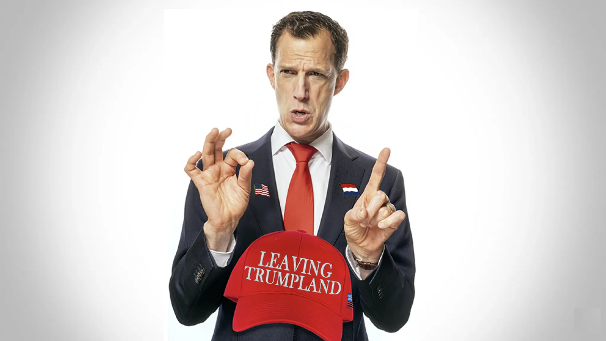 leaving trumpland poster shadow bkgd