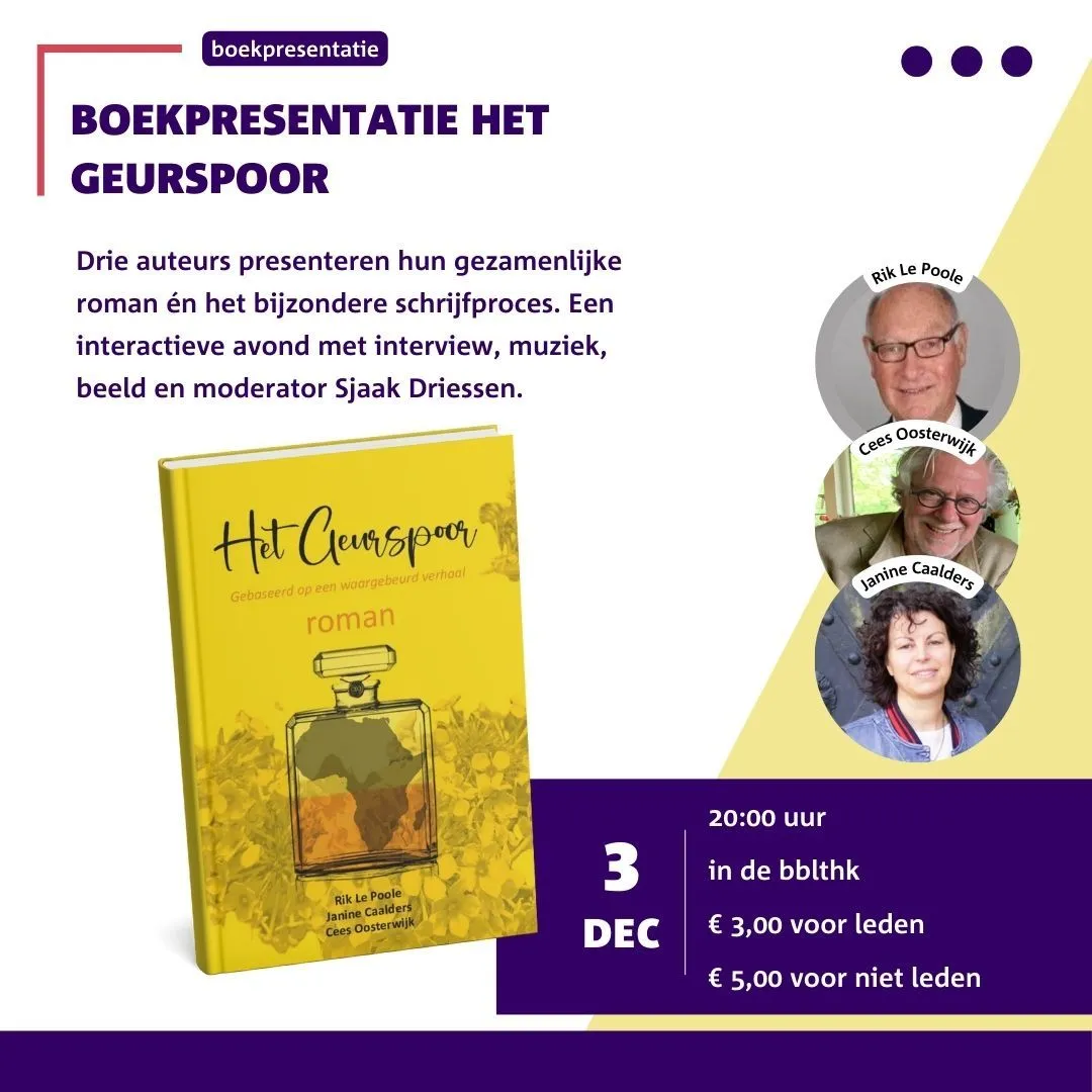 bibliotheek boekpresentatiegeurspoor