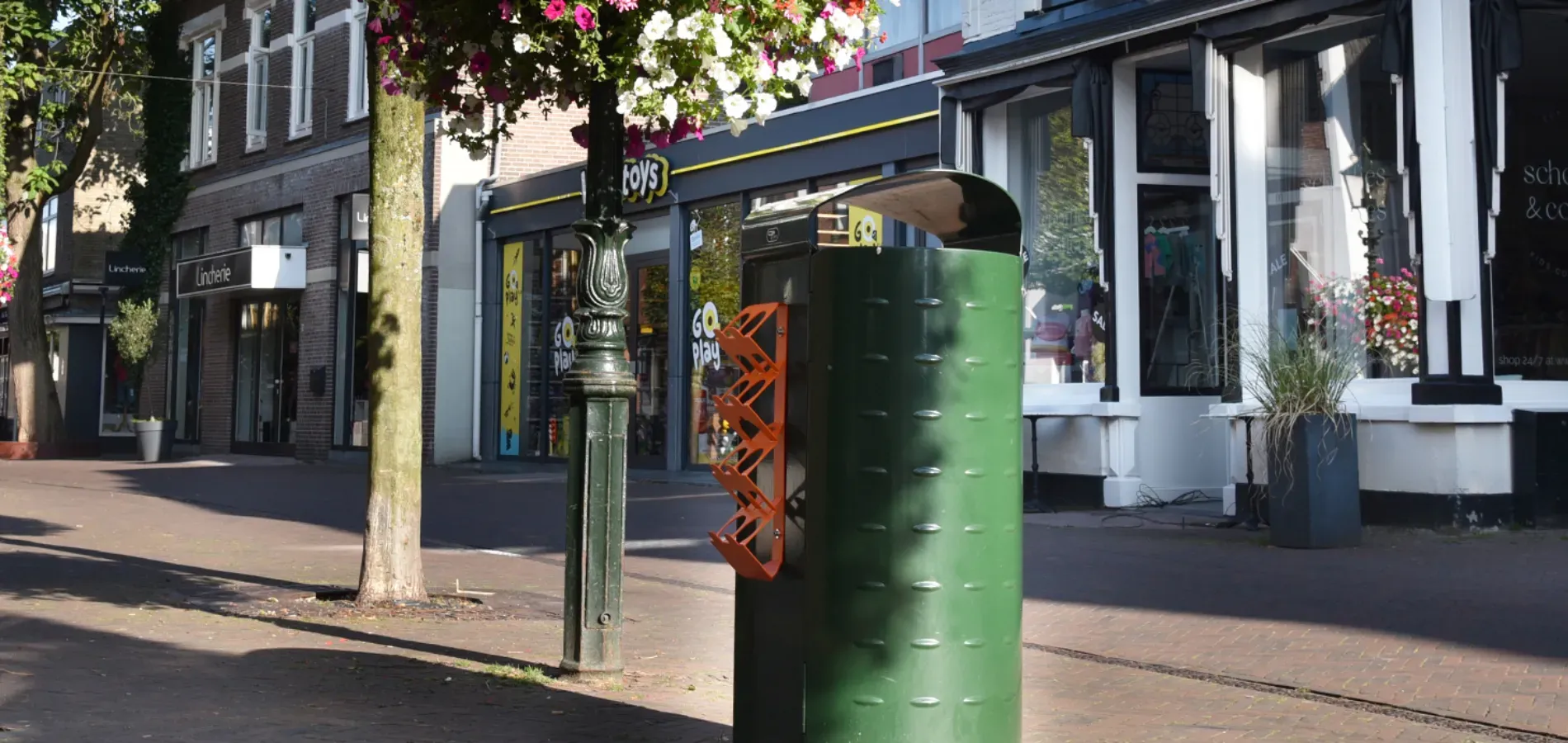 afvalbakken statiegeldbeugel voor de openbare ruimte grijsen