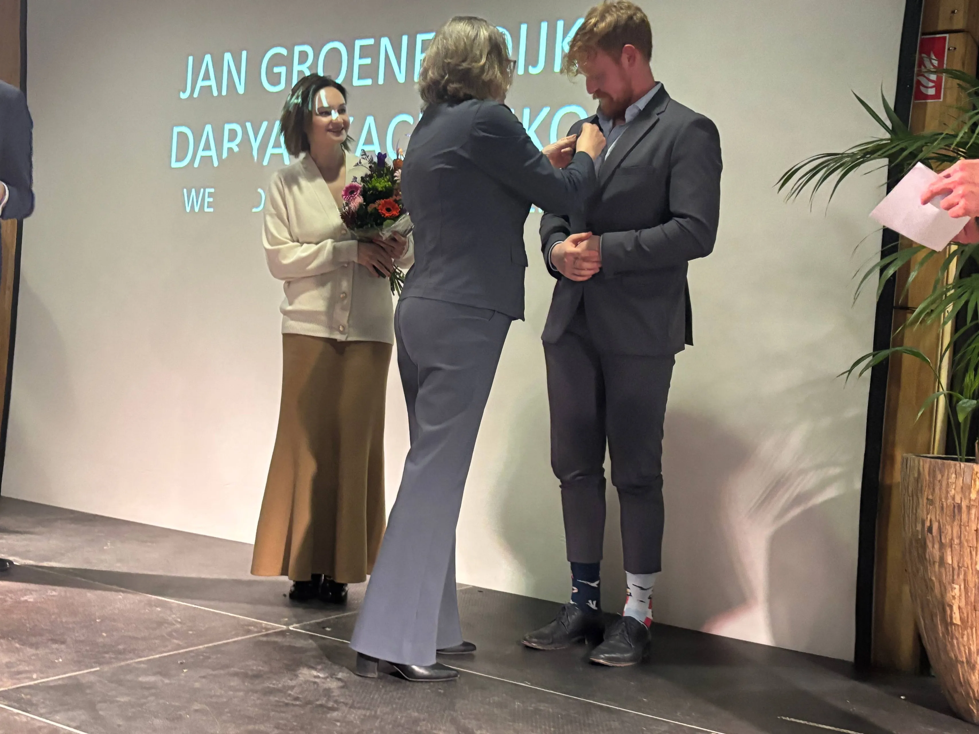 uitreiking wez jan groenendijk en darya tkachenko