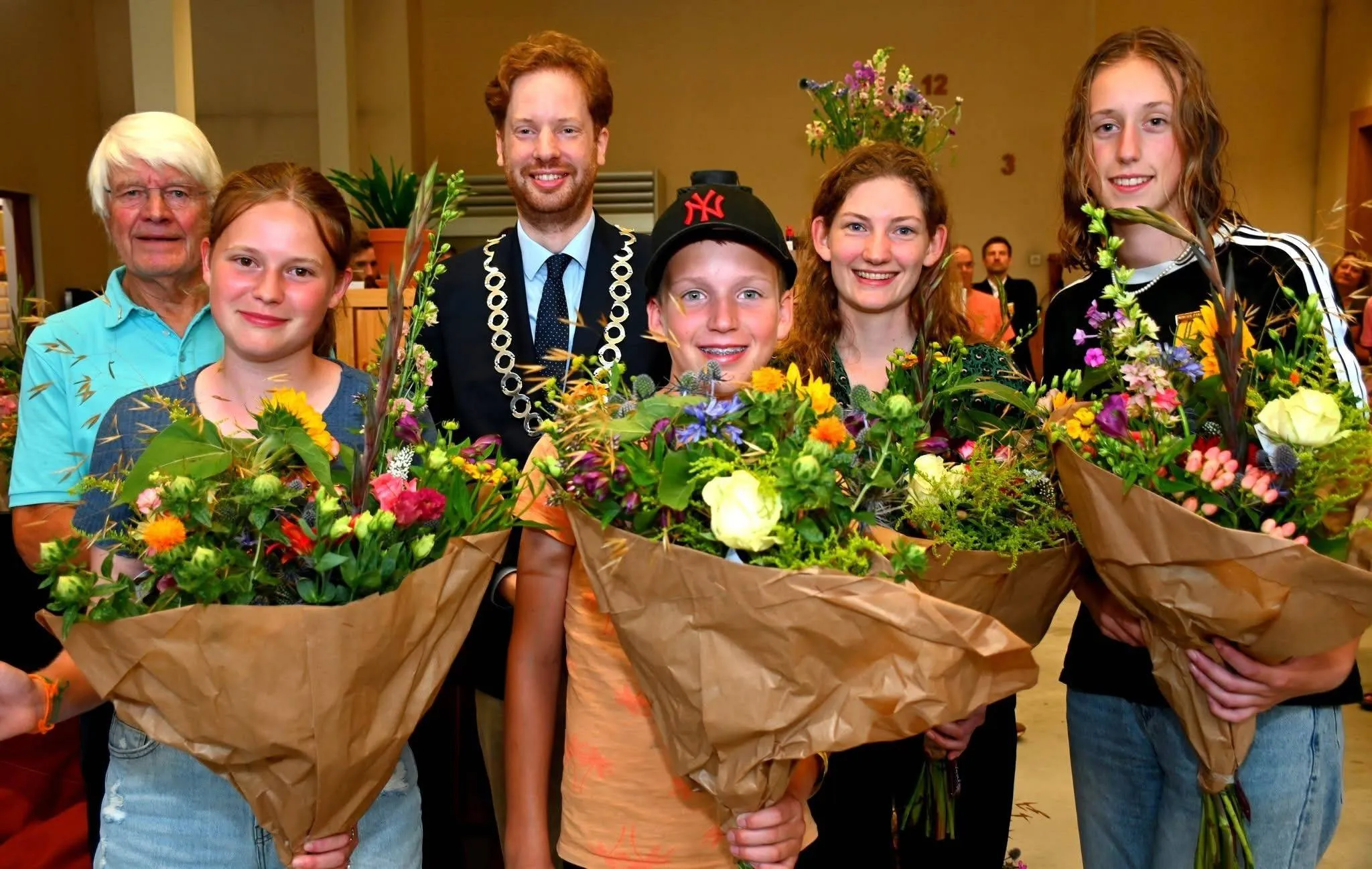 Huldiging Wageningse deelnemers Nijmeegse vierdaagse 2025