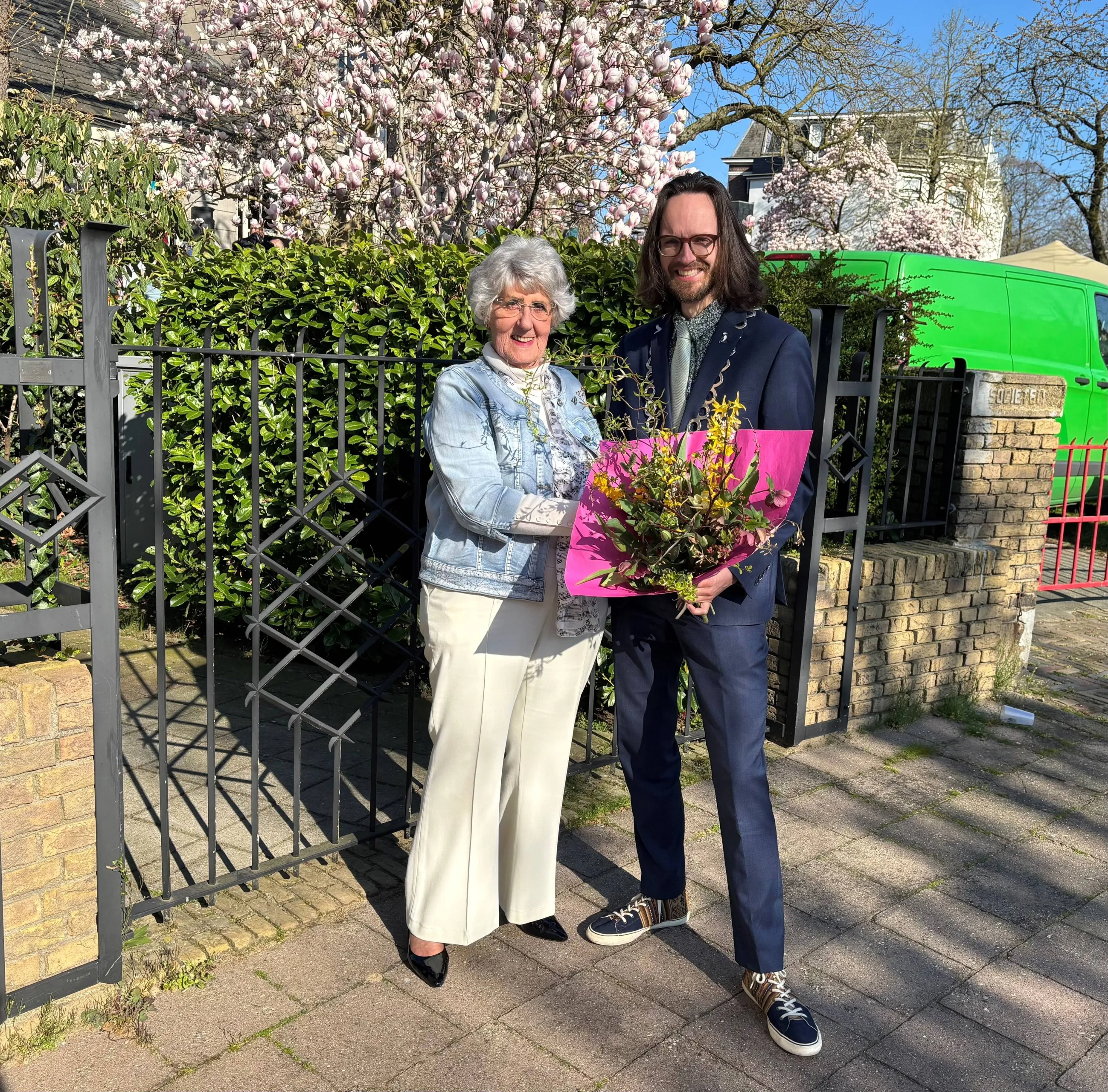 Uitreiking Wagenings erezilver Andrea Broesder