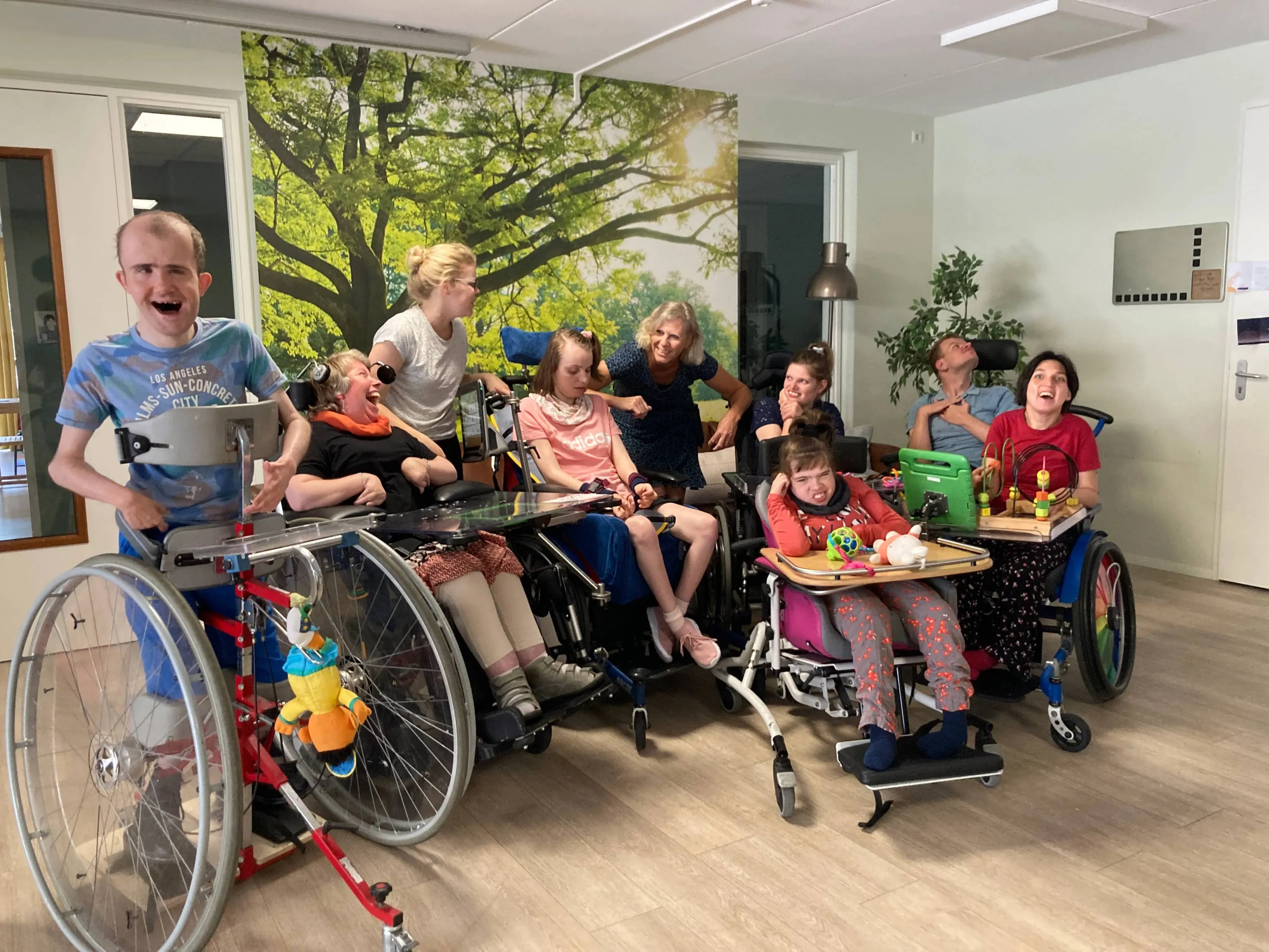 foto bewoners en begeleiders