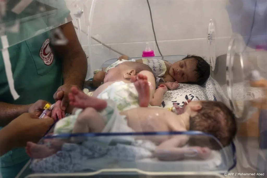 29 vroeggeboren babys uit ziekenhuis gaza aangekomen in egypte1700478287