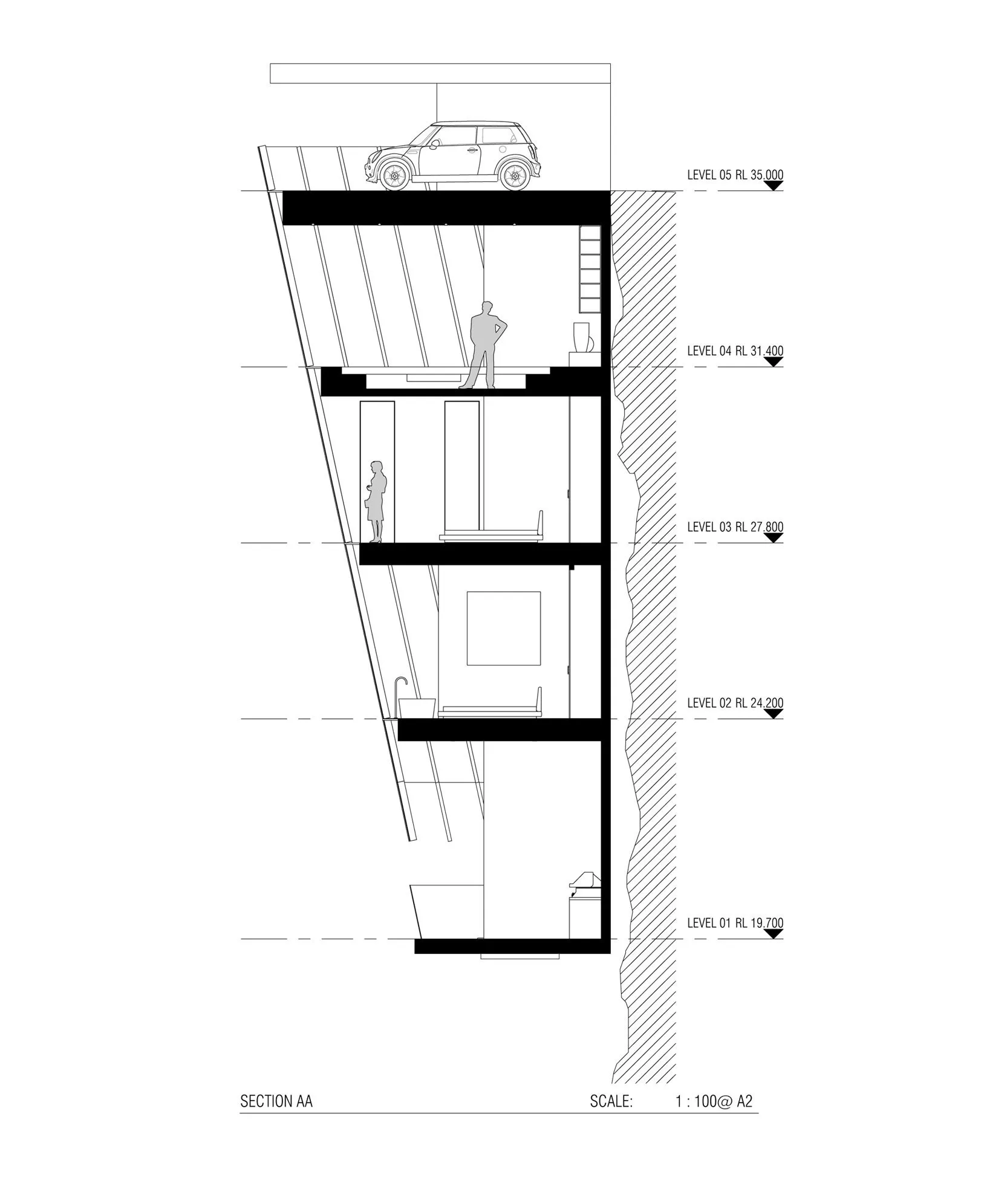 cross section reduced centre