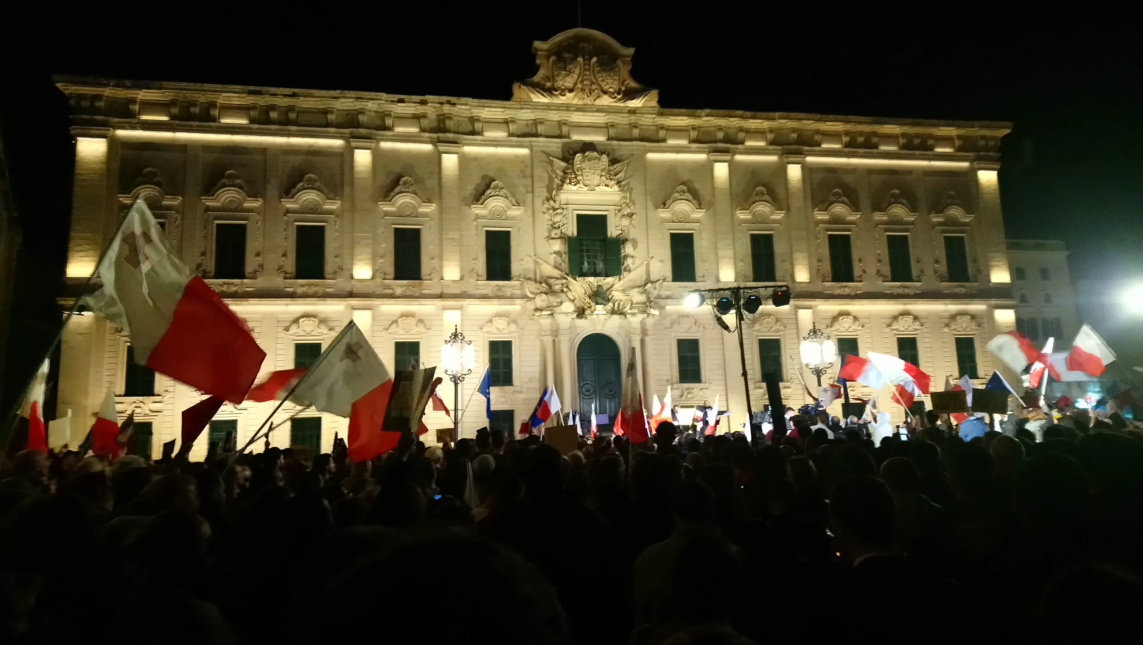 demonstratie valletta