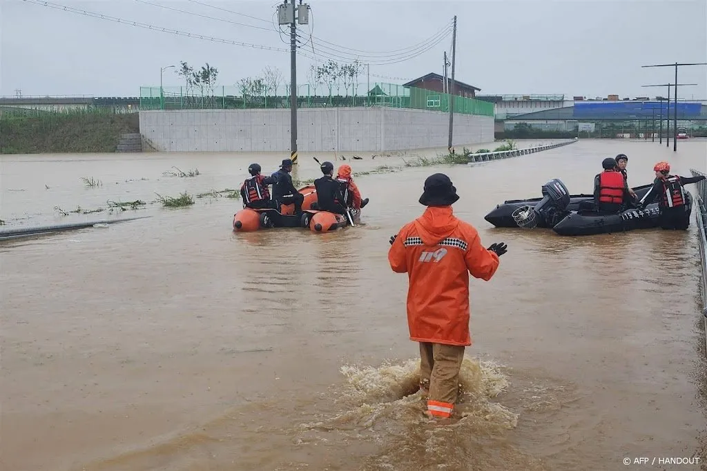 dodental door overstromingen in zuid korea stijgt naar 311689473140
