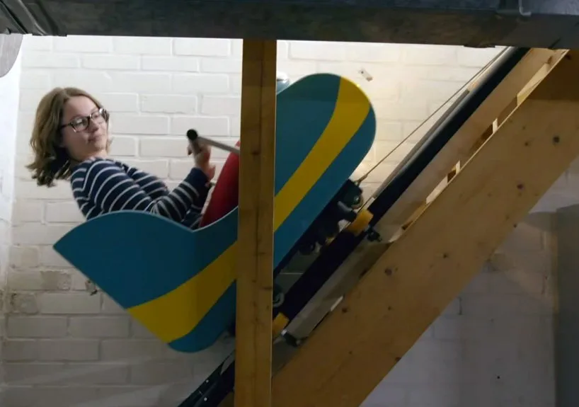 dutch homebuyers ride roller coaster through home designboom 04