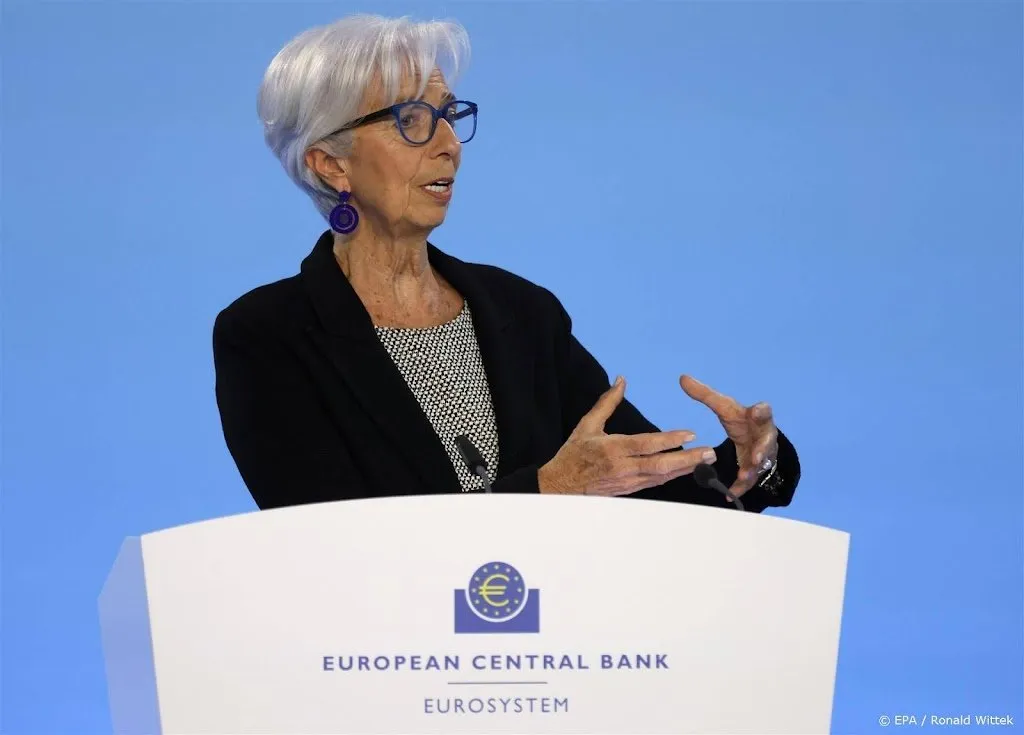 ecb baas lagarde zijn nog niet klaar met verhogen rente1683210060