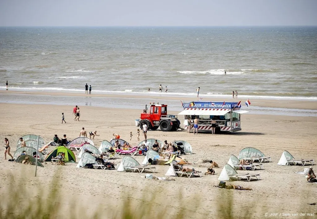 strand populair op warme en zonnige tweede paasdag1650288524