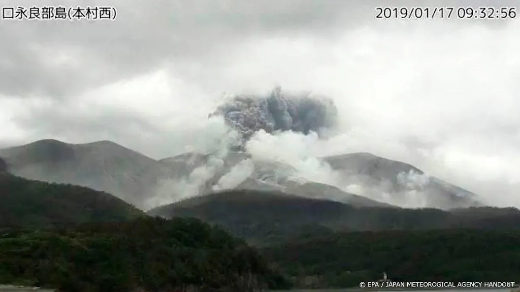 vulkaan bij japanse stad kagoshima uitgebarsten1658670738