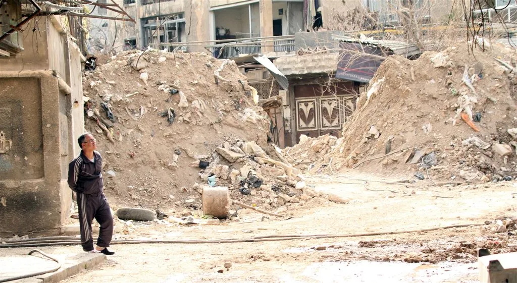 woonwijken syrie liggen vol explosieven1431407294
