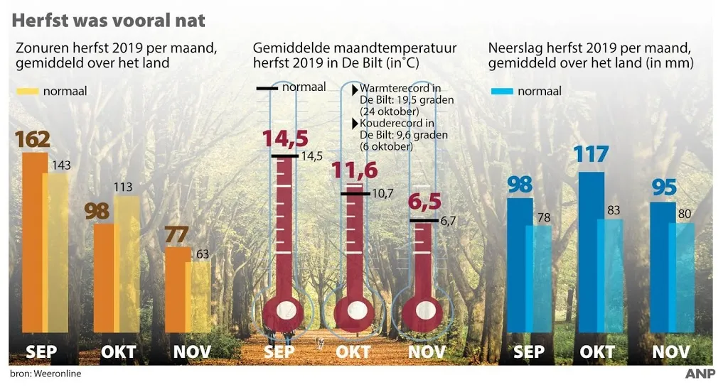 zachte herfst was vooral nat1574922008