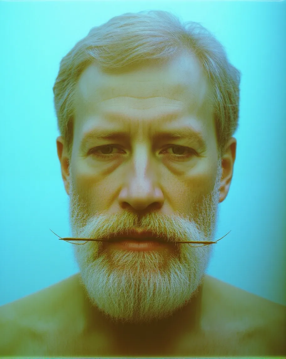 zeer oude man met een lange baard