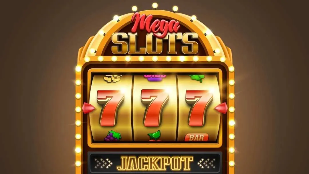 A-gold-slot-machine-with-three-red-sevens-Online-jackpot-slots