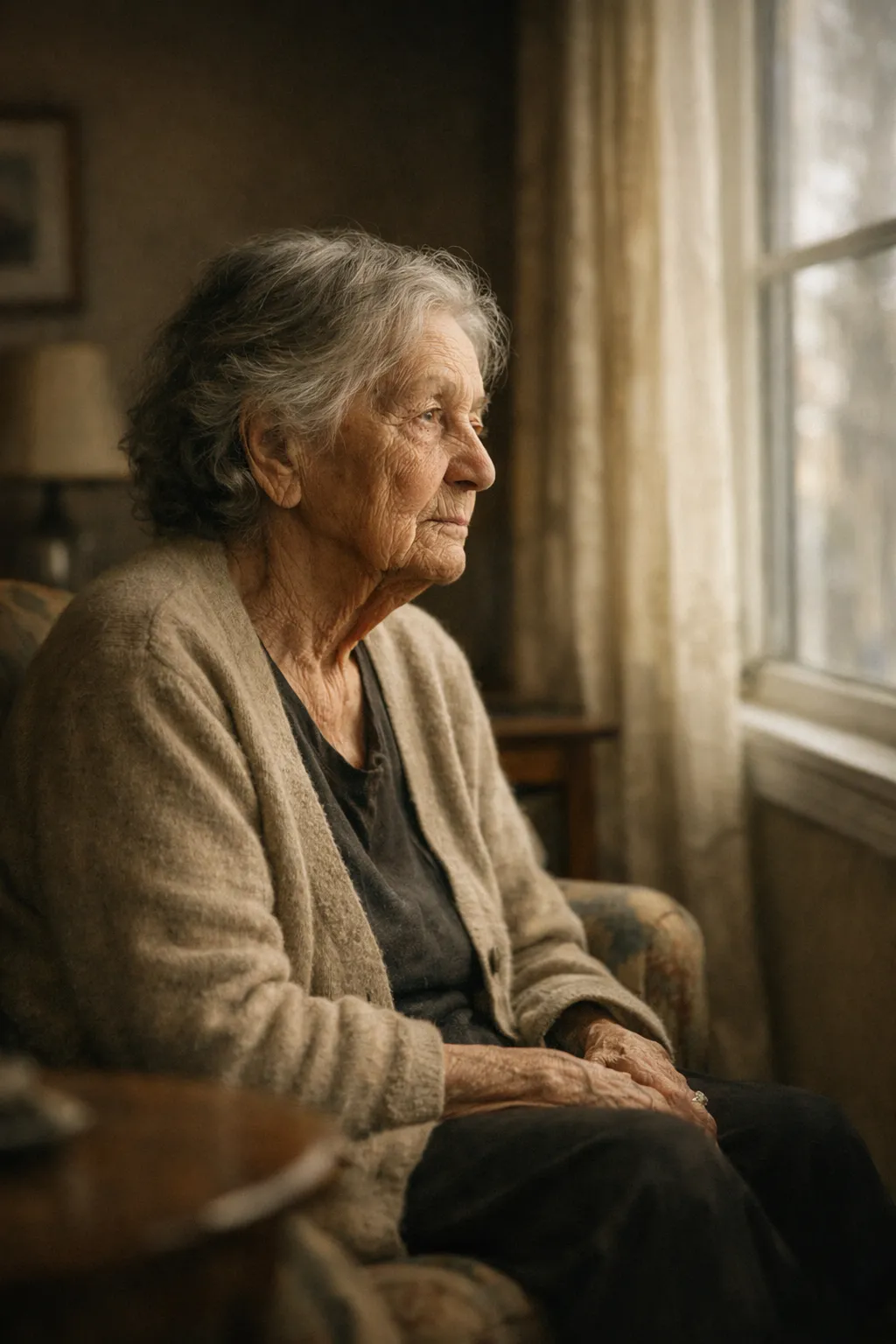 eenzame-senior-vrouw-raam