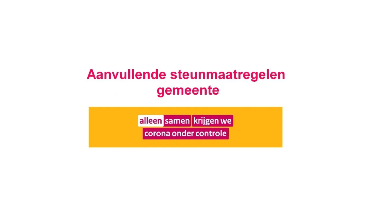 aanvullende steunmaatregelen gemeente 2