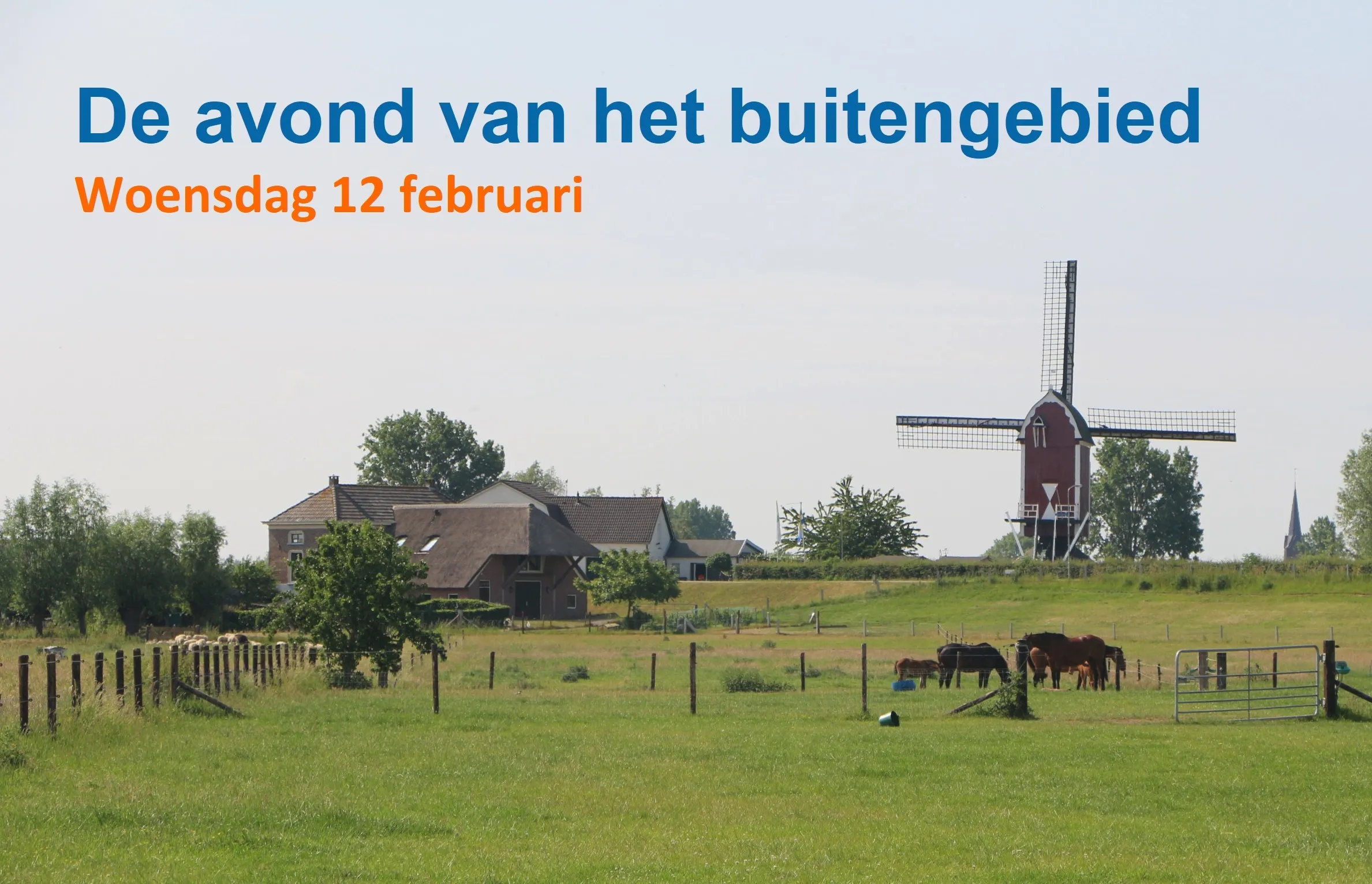 de avond van het buitengebied 1