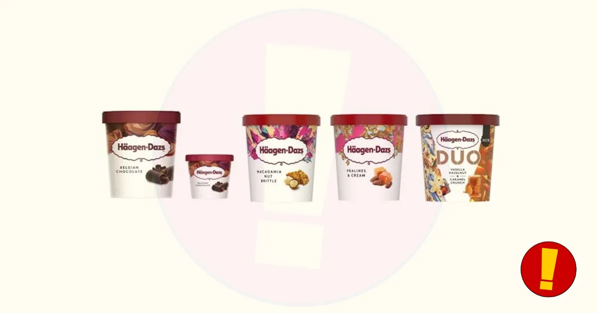 recall haagen dasz ijsbekers productfoto