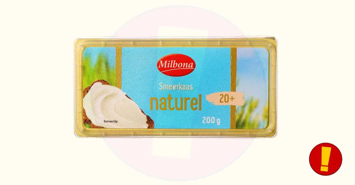recall lidl milbona smeerkaas productfoto