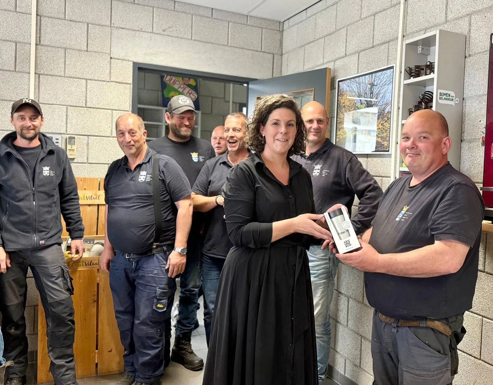 wethouder marieke van den boom op de werf