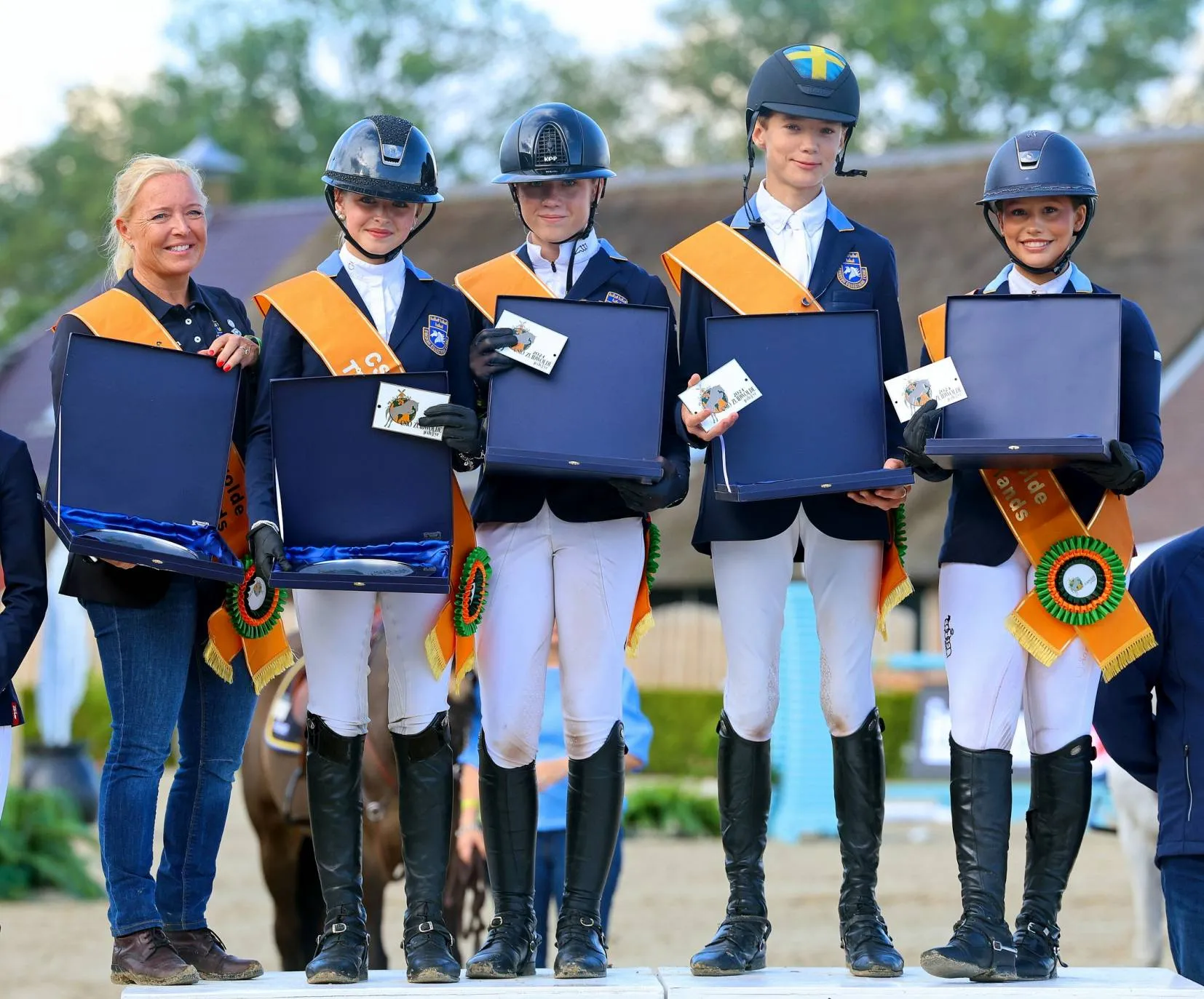 ch zweden winnaar nation cup ponyruiters foto hans khoe