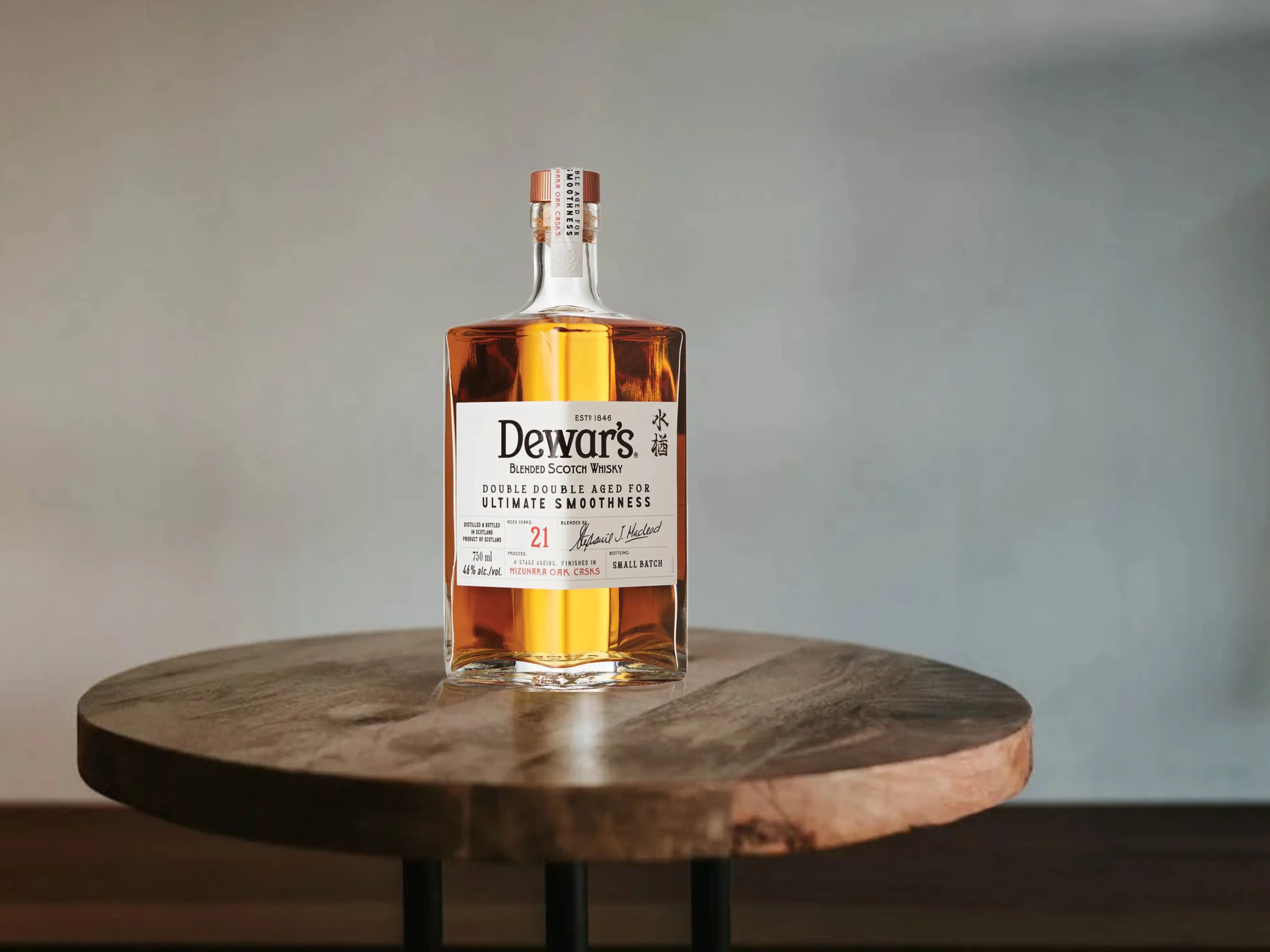 dewars double double 21yo mizunara oak whisky