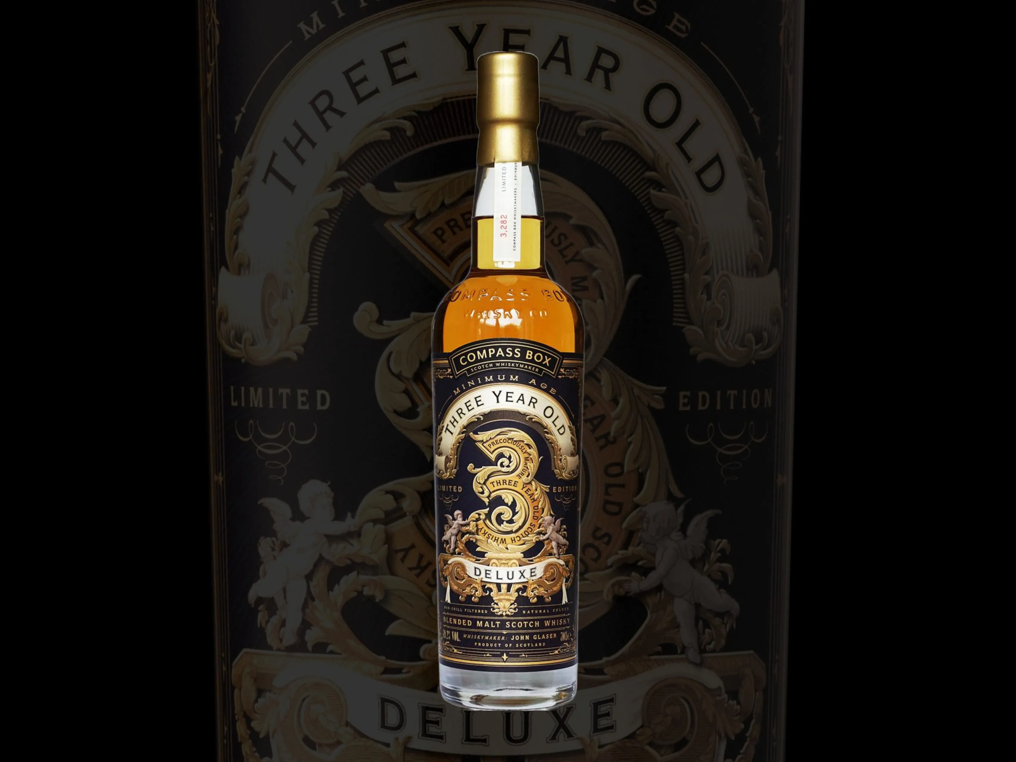 compass box three year old deluxe whisky