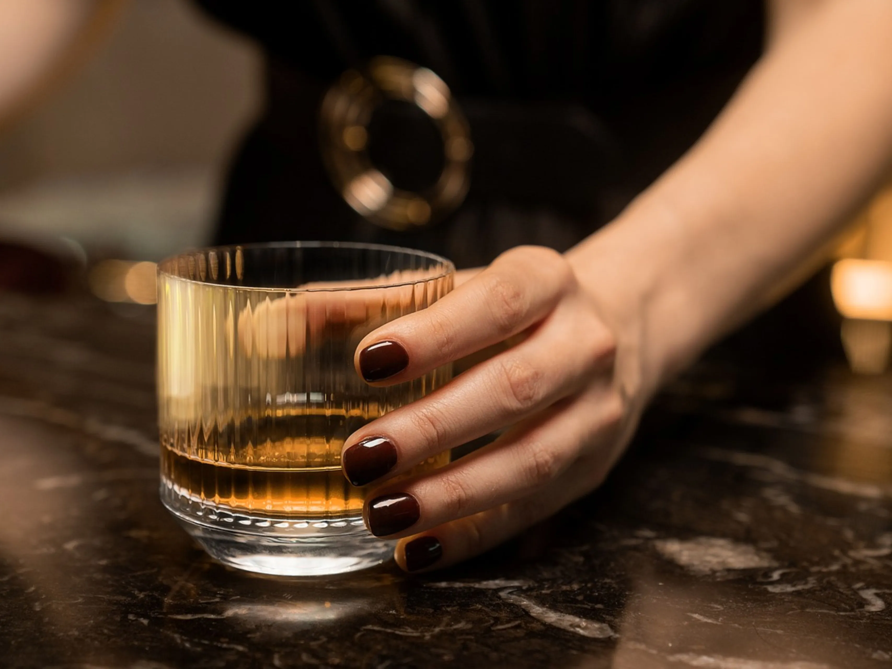 whisky glass woman