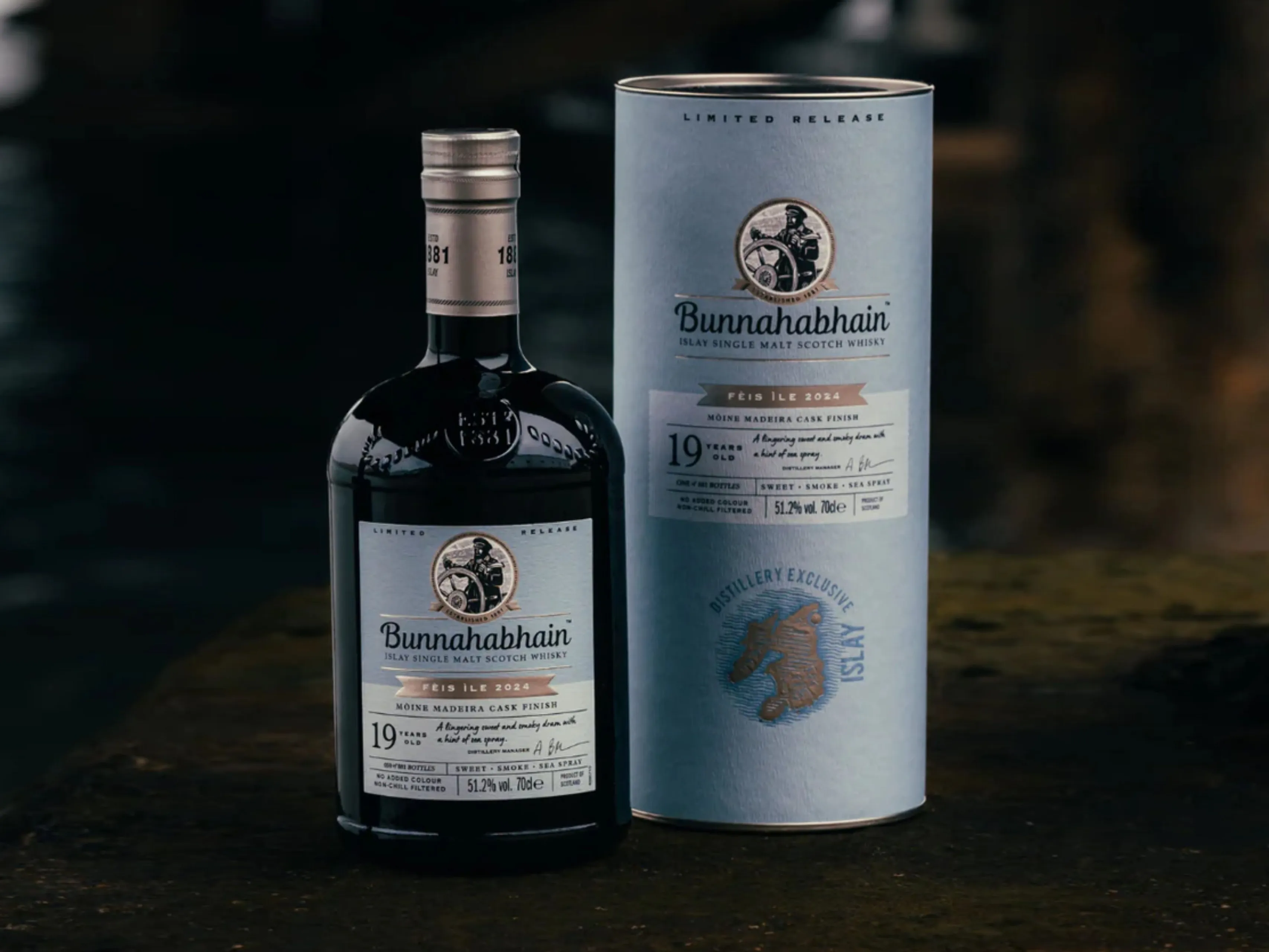 bunnahabhain 19yo moire madeira cask single malt whisky