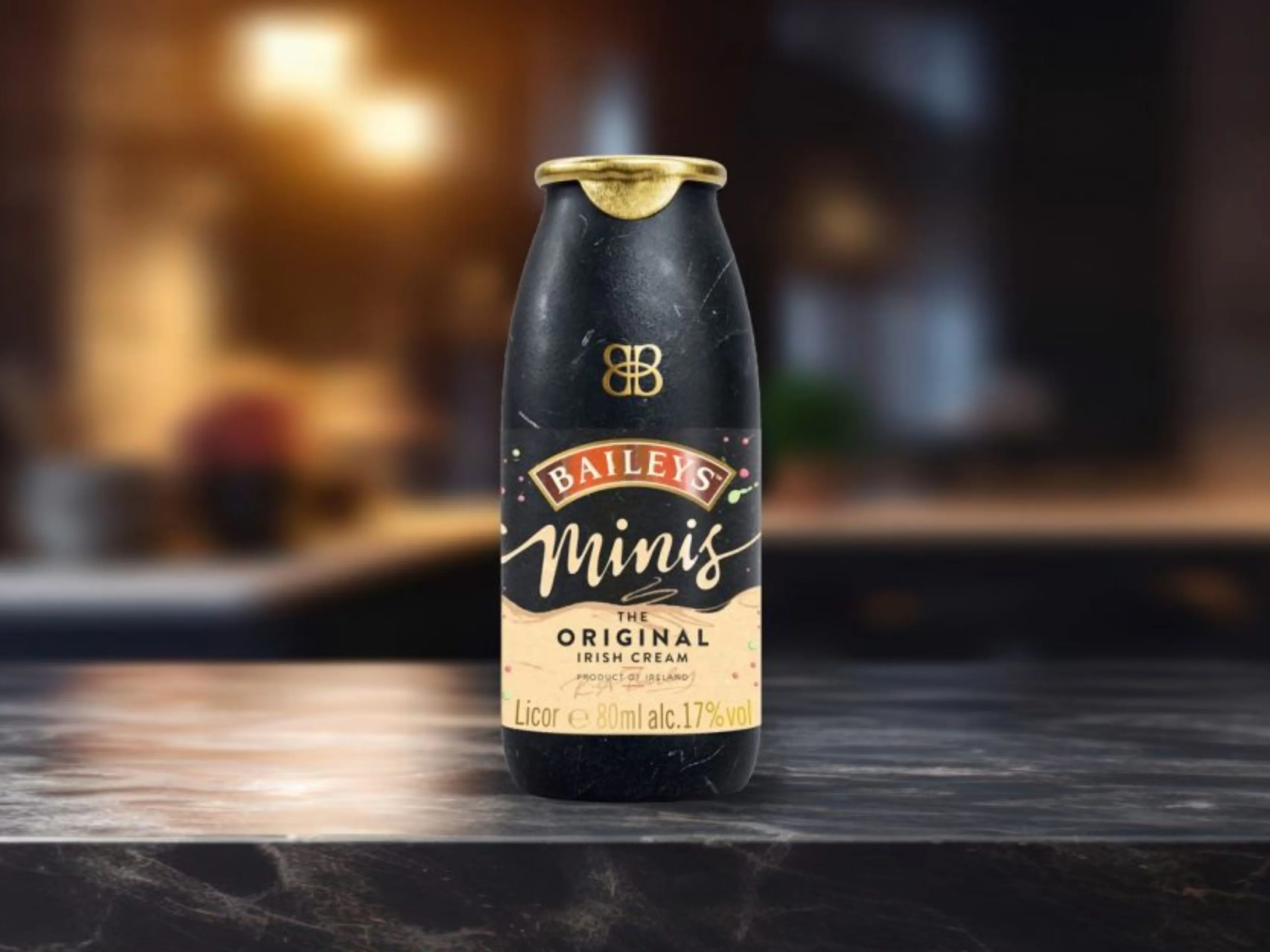 baileys paper bottle