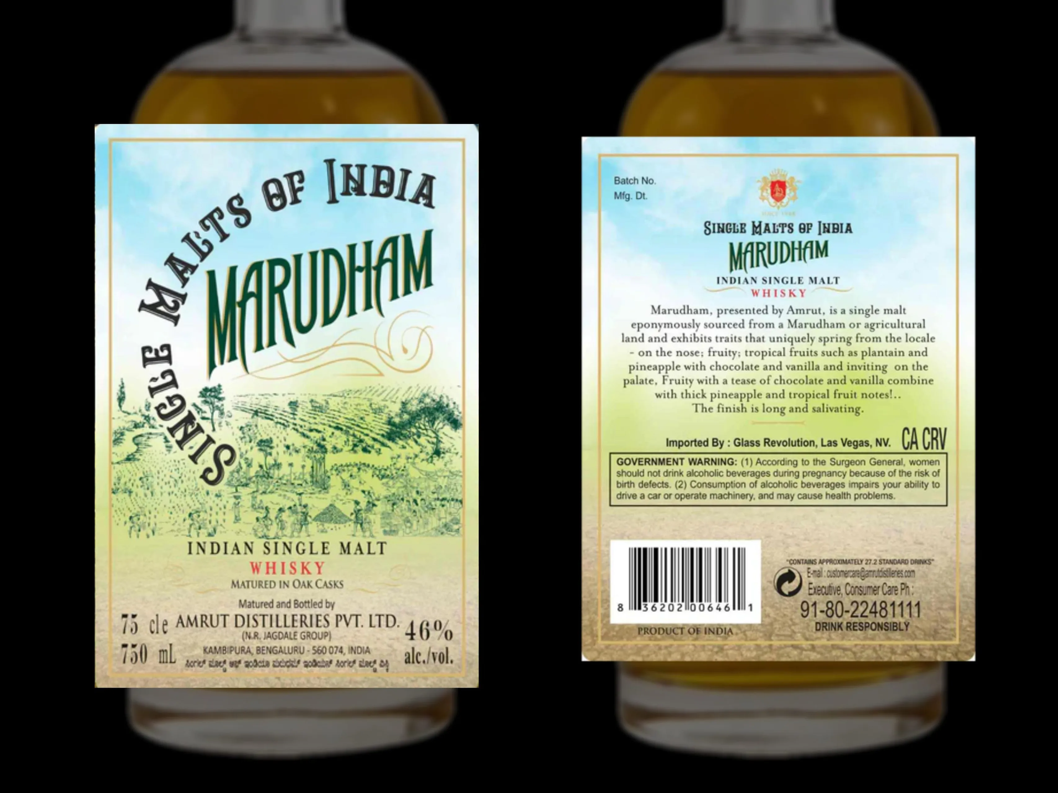 amrut single malts of india marudham whisky