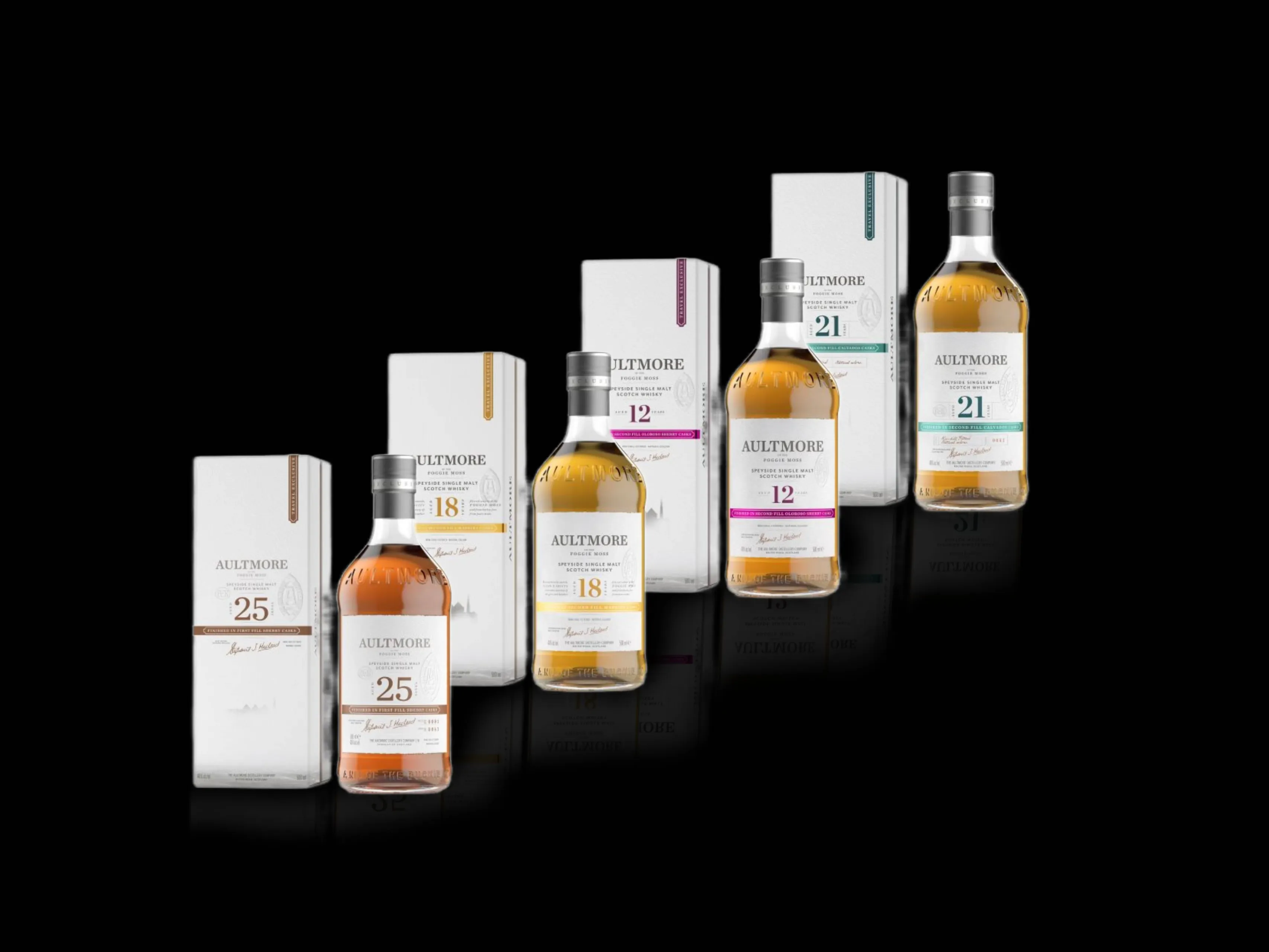 aultmore cask finish collection whisky