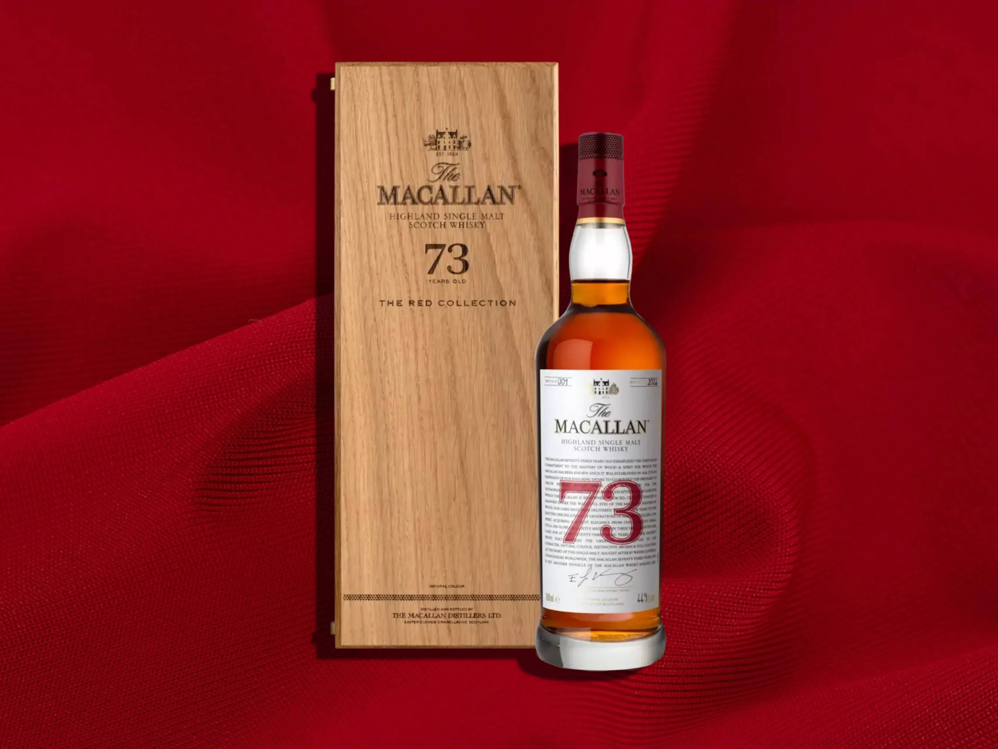 the macallan red collection 73 years old whisky