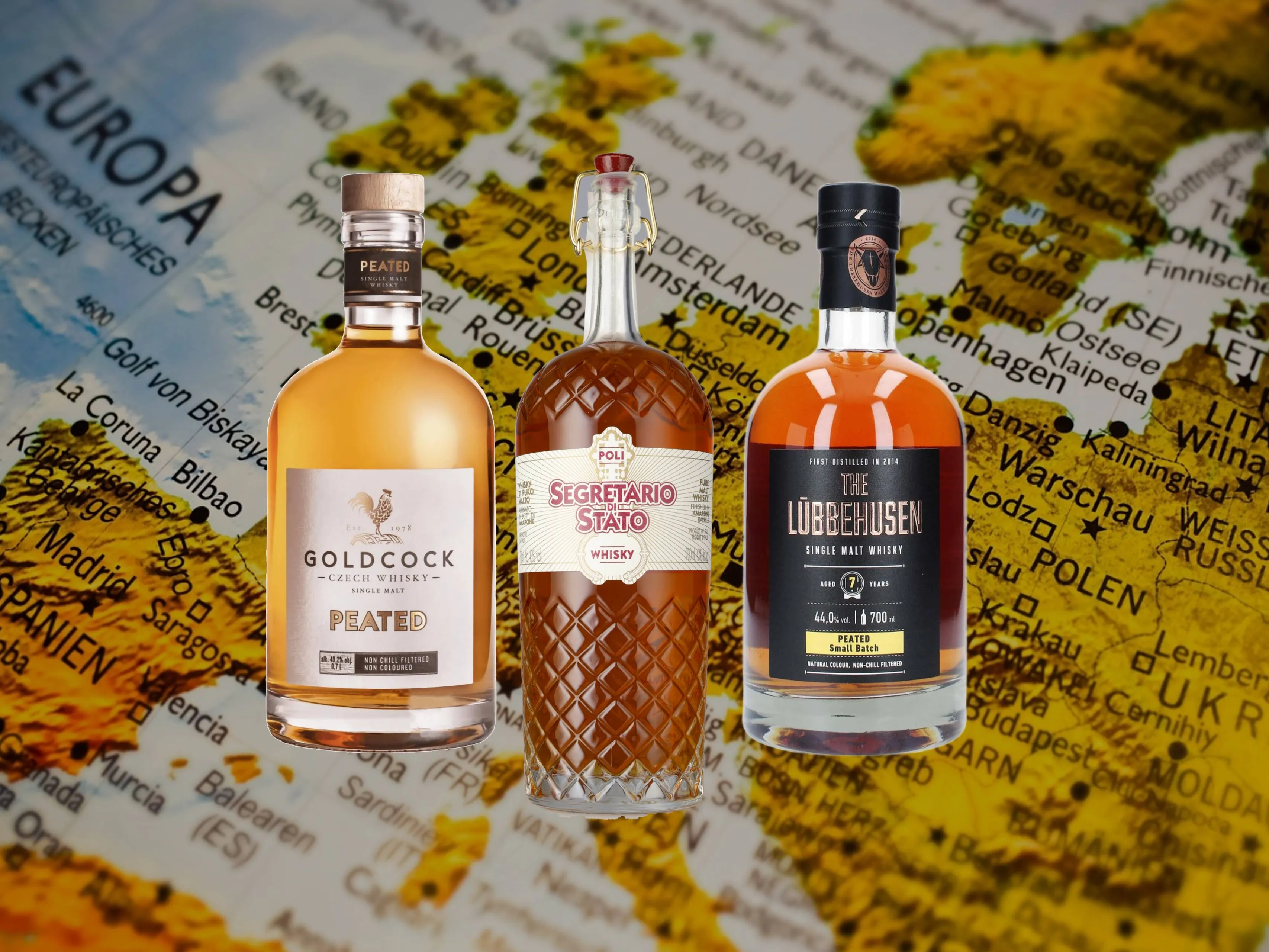 Europese peated whisky's