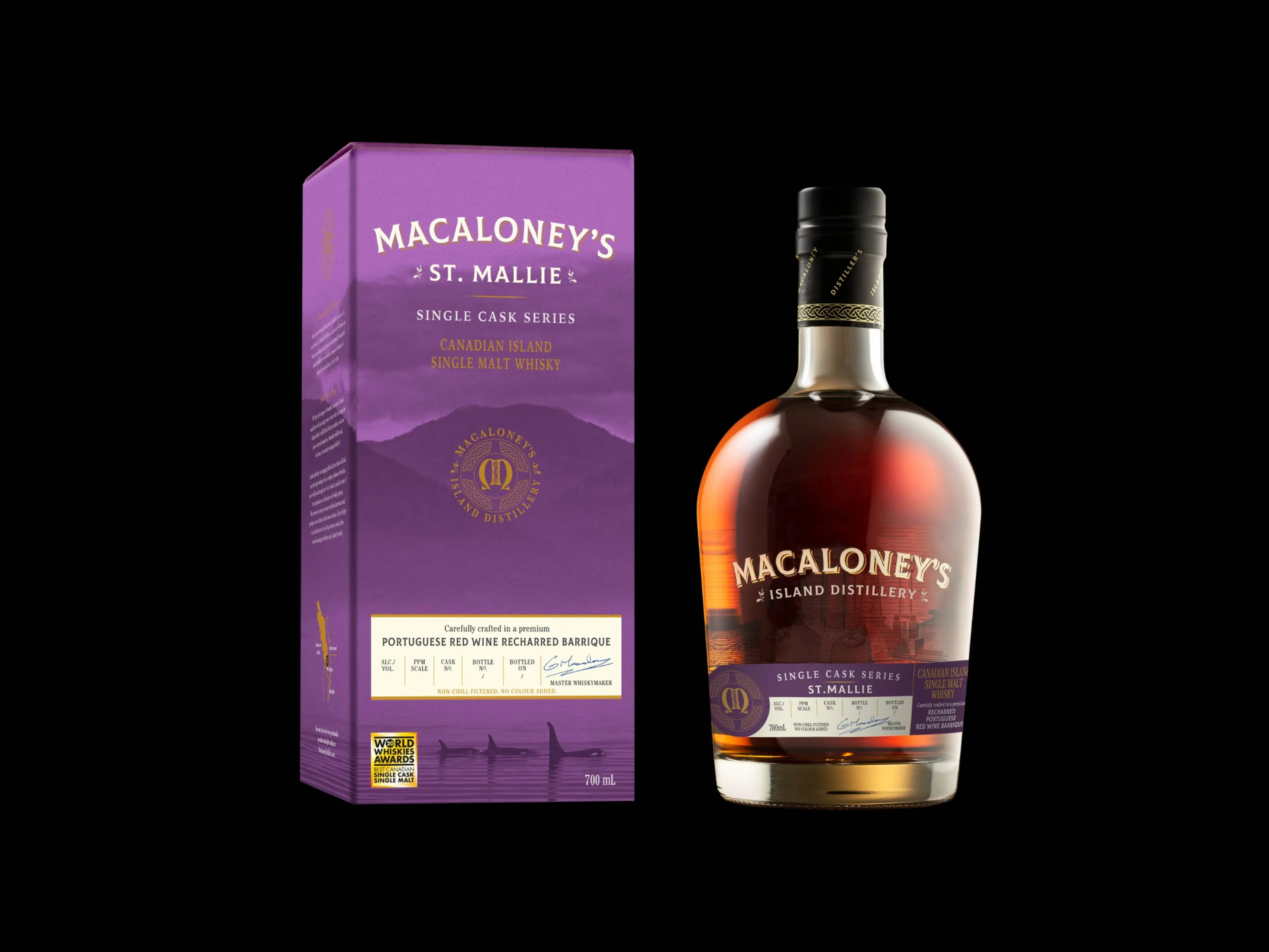 macaloney island distillers virgin wood st mallie